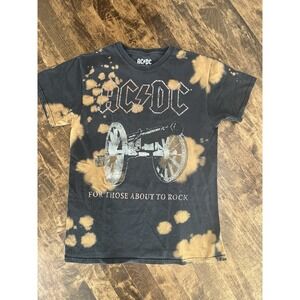 AC/DC  t shirt vintage Sm " for those about to rock"